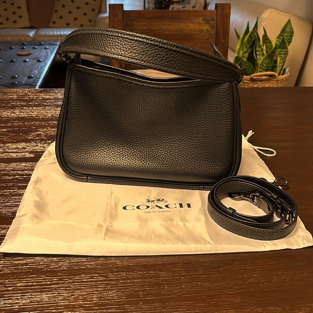 Coach Cary Bag- Black with Gunmetal hardware
